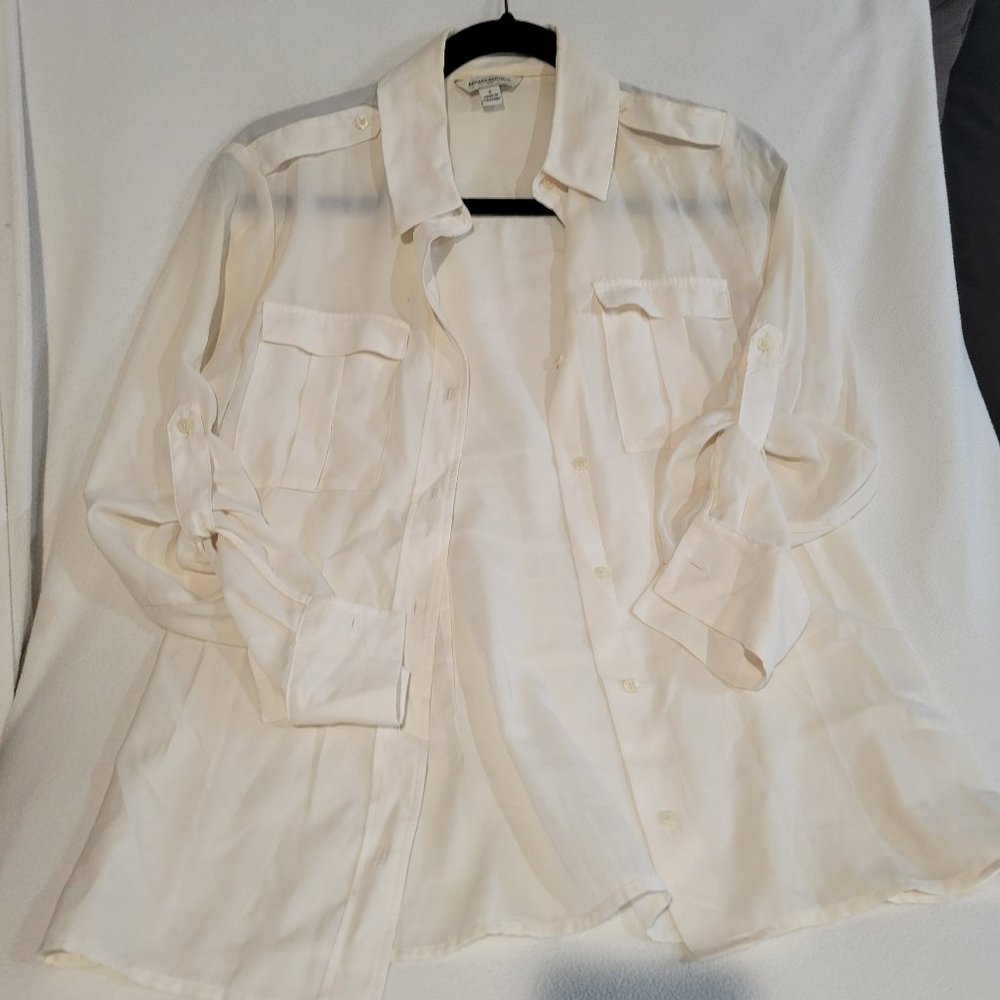 Banana Republic Sheer Button Down